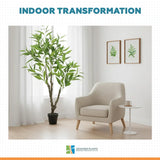 Potted Artificial Eucalyptus Tree (White Box Eucalyptus Albens) 110cm