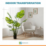 Premium Artificial Potted Monstera Albo 150cm