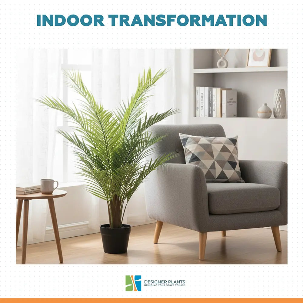 Luxury Small Artificial Areca Palm Plant 80cm