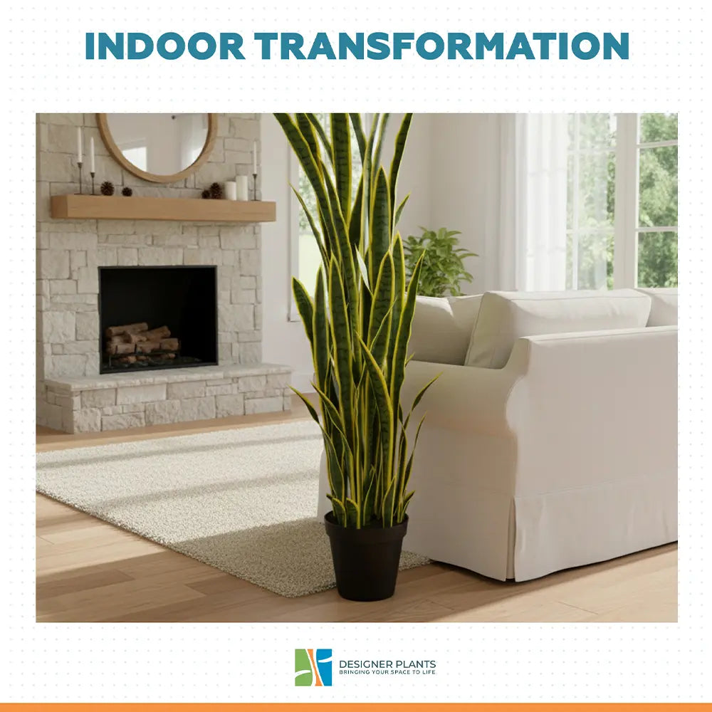 Premium Artificial Snake Plant (Sansevieria) 150cm UV Resistant