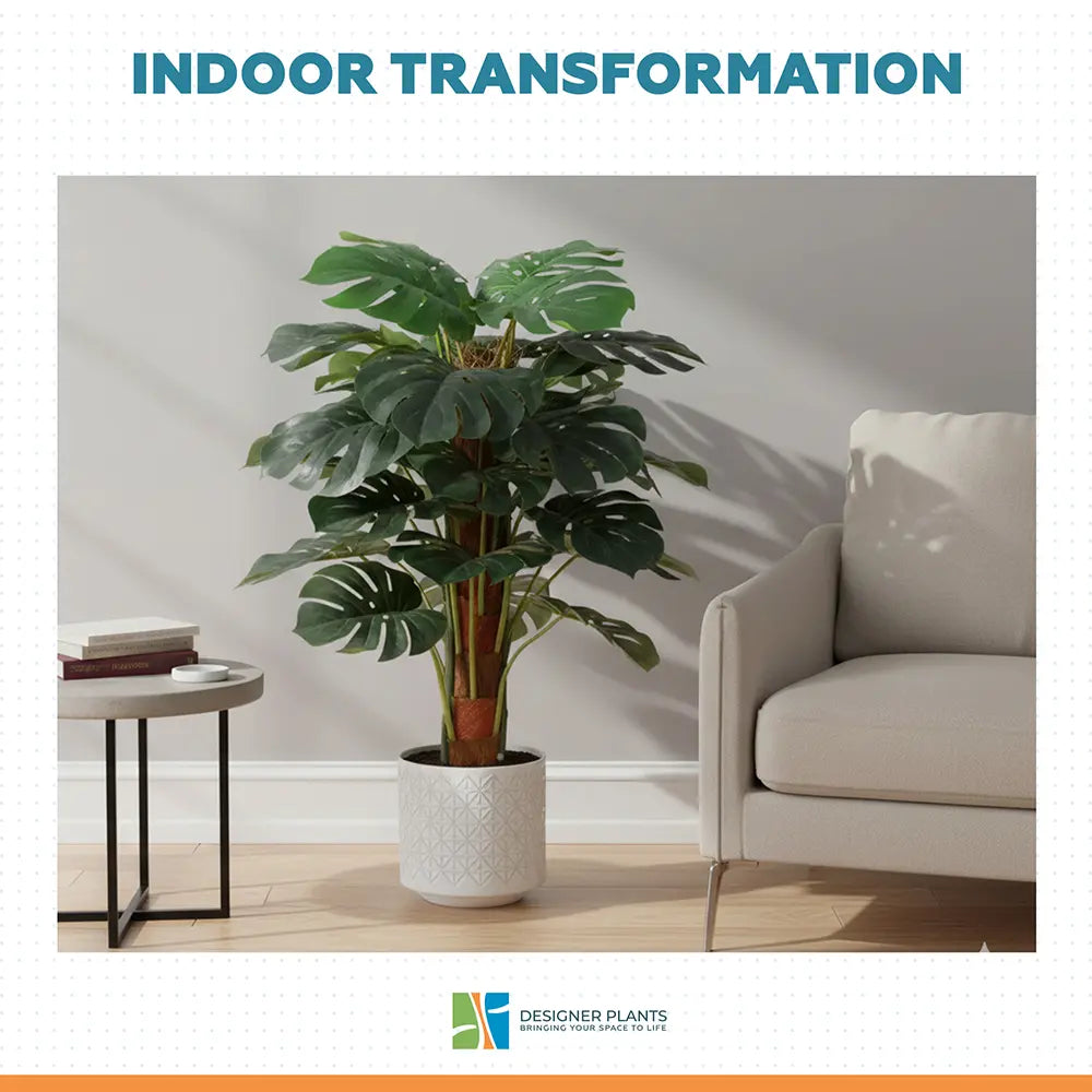 Premium Artificial Monstera Deliciosa Tree 100cm