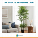 Premium Artificial Potted Multi-trunk Fan Palm 180cm