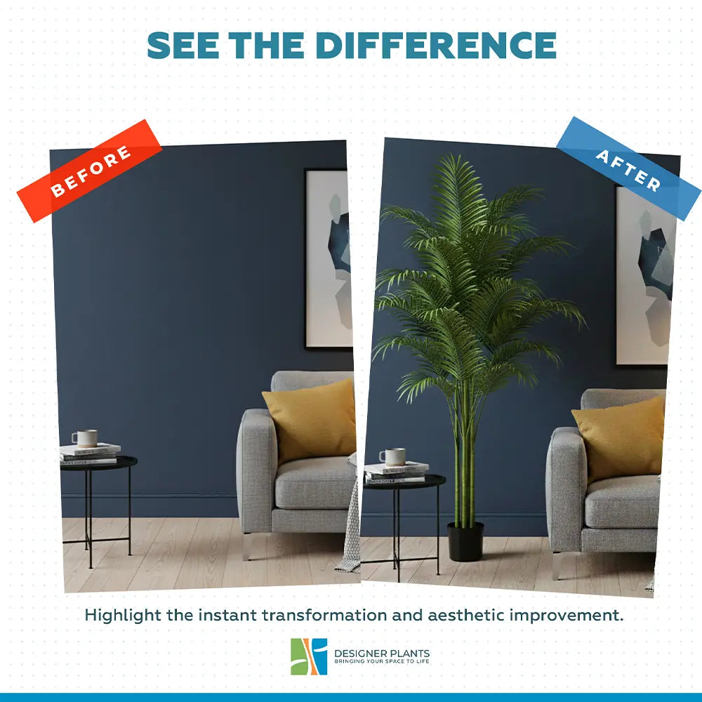 Premium Artificial Areca Palm Tree 210cm UV Resistant (New Arrival)