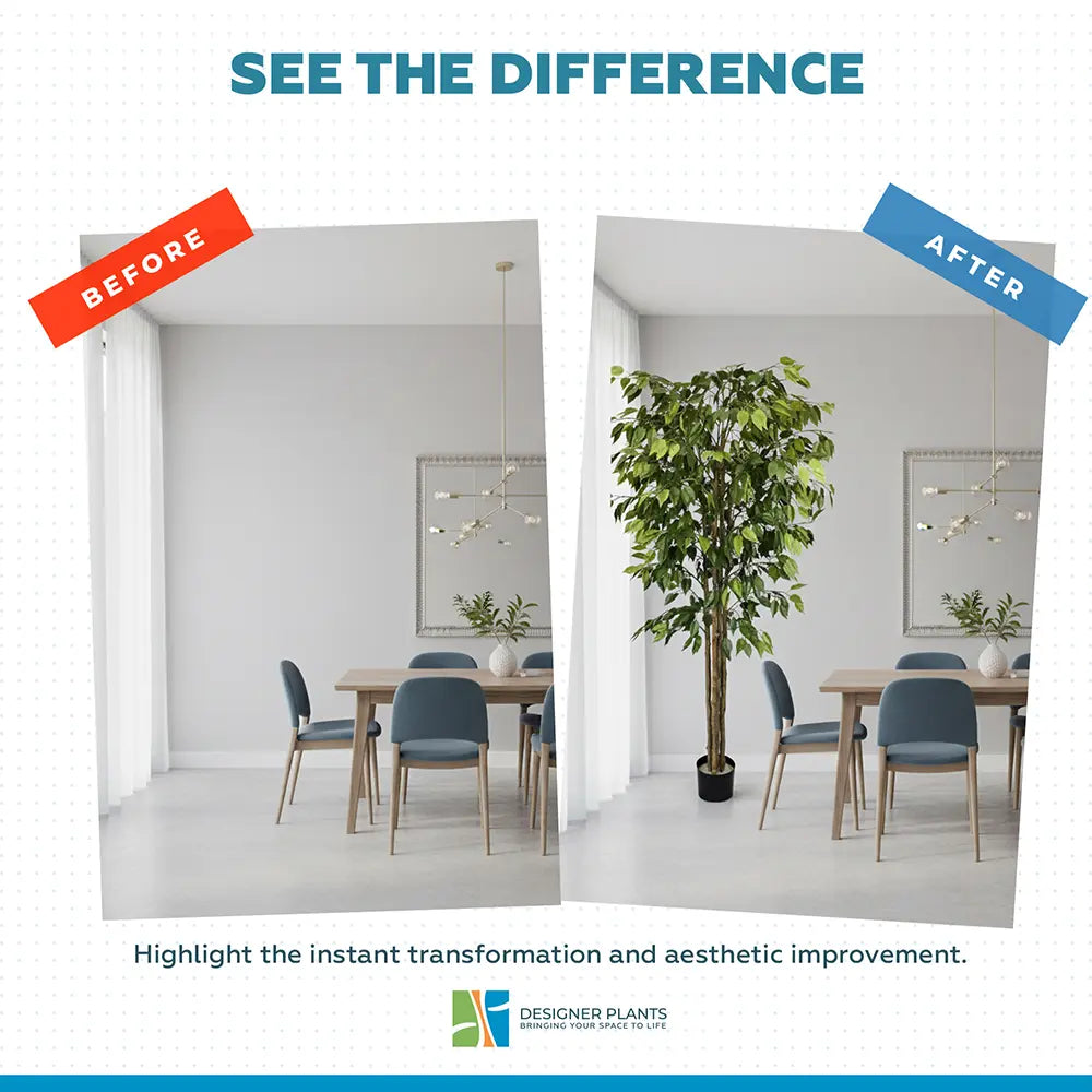 Artificial Ficus Tree 180cm Nearly Natural UV Resistant