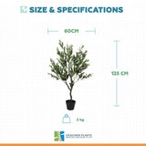 Artificial Olive Tree with Olives 125cm