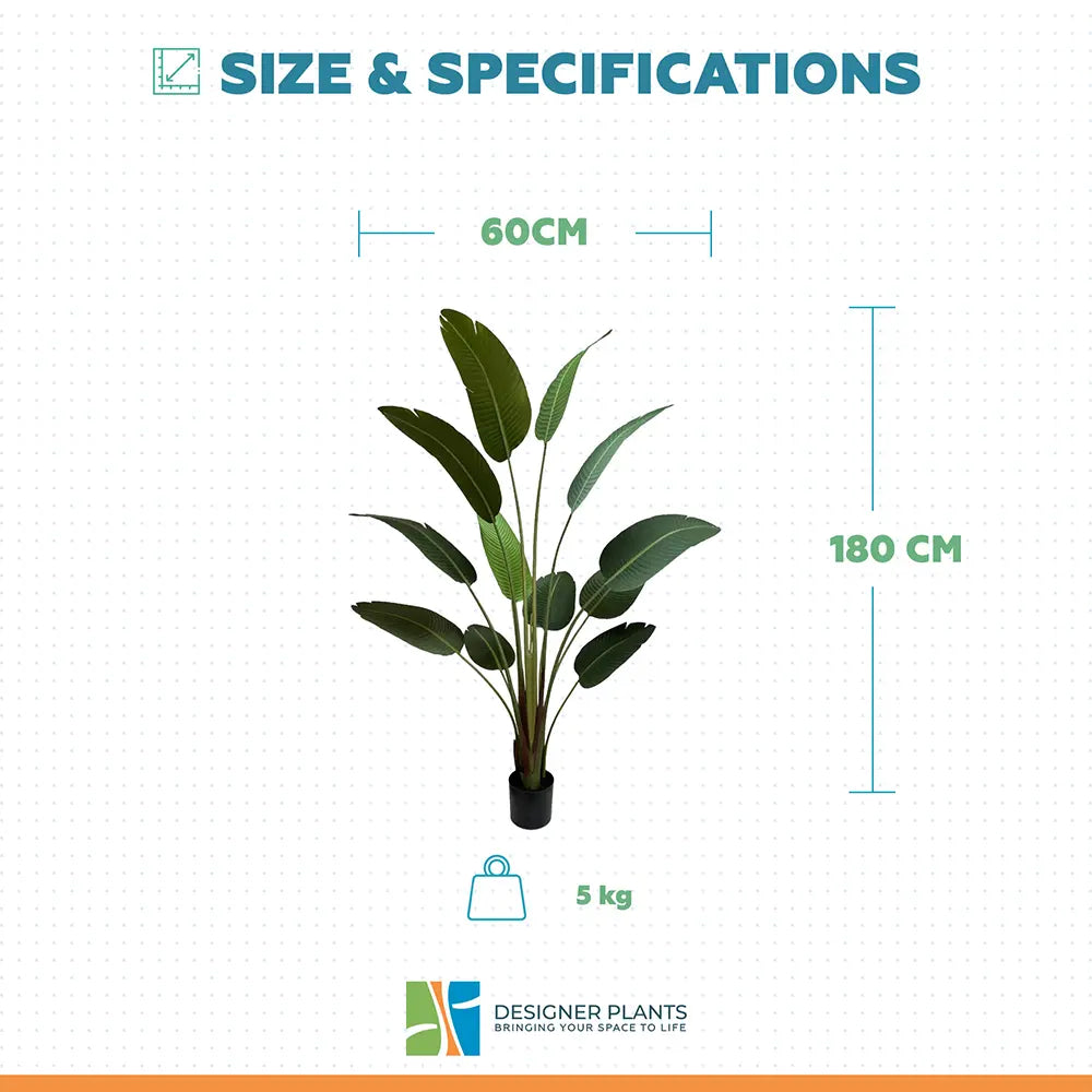 Grand Artificial Potted Travellers Palm (Banana Palm Tree) 180cm