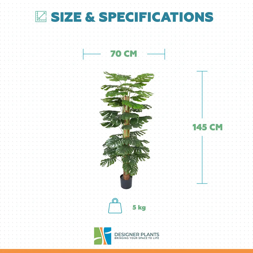 Premium Artificial Potted Monstera Plant 145cm