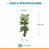 Premium Artificial Potted Monstera Plant 145cm