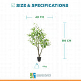Potted Artificial Eucalyptus Tree (White Box Eucalyptus Albens) 110cm