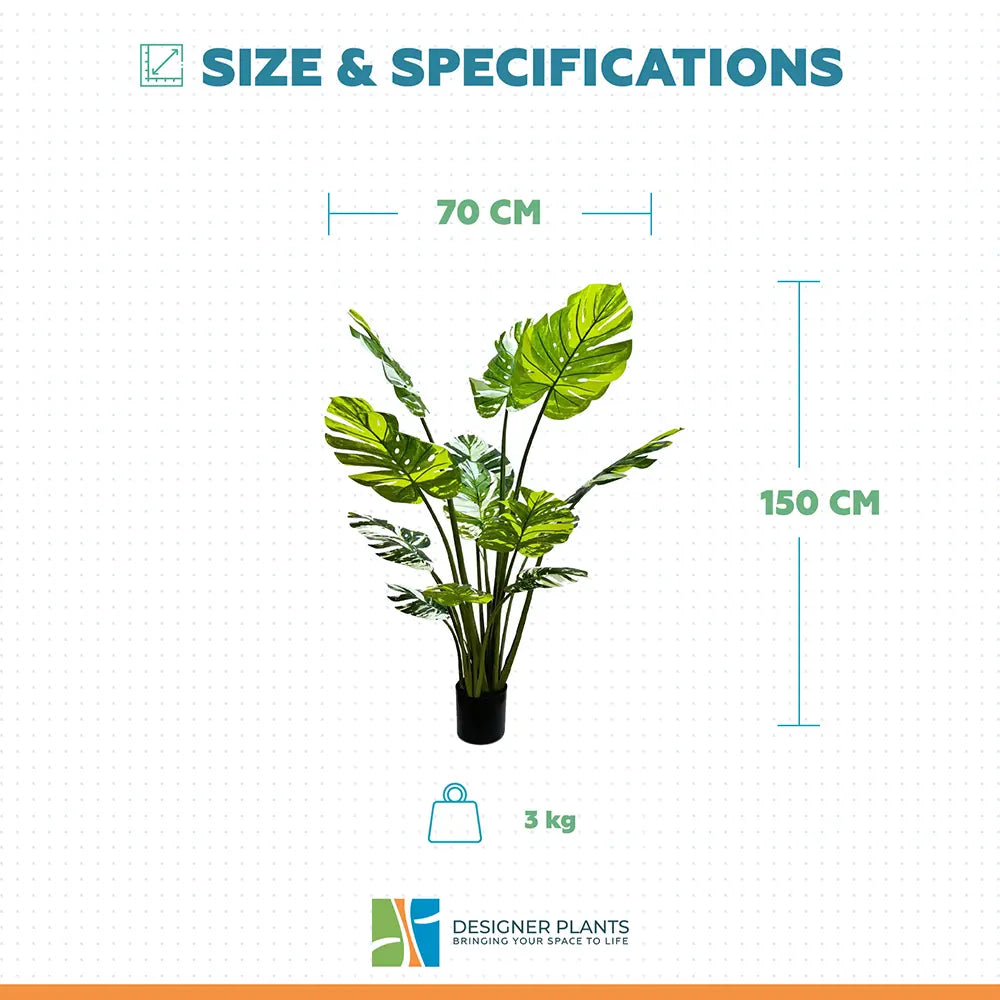 Premium Artificial Potted Monstera Albo 150cm
