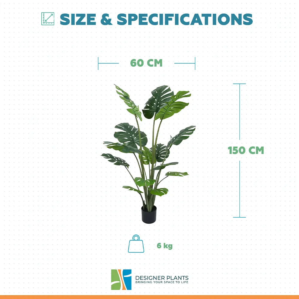 Premium Artificial Potted Monstera Tree 150cm