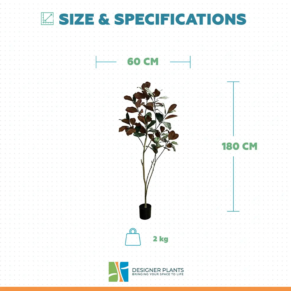 Potted Artificial 180cm Magnolia Tree