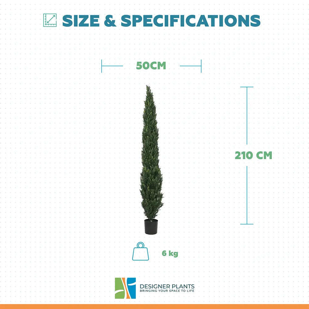 Artificial Cypress Pine Tree UV Resistant  2.1M