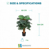 Premium Artificial Monstera Deliciosa Tree 100cm