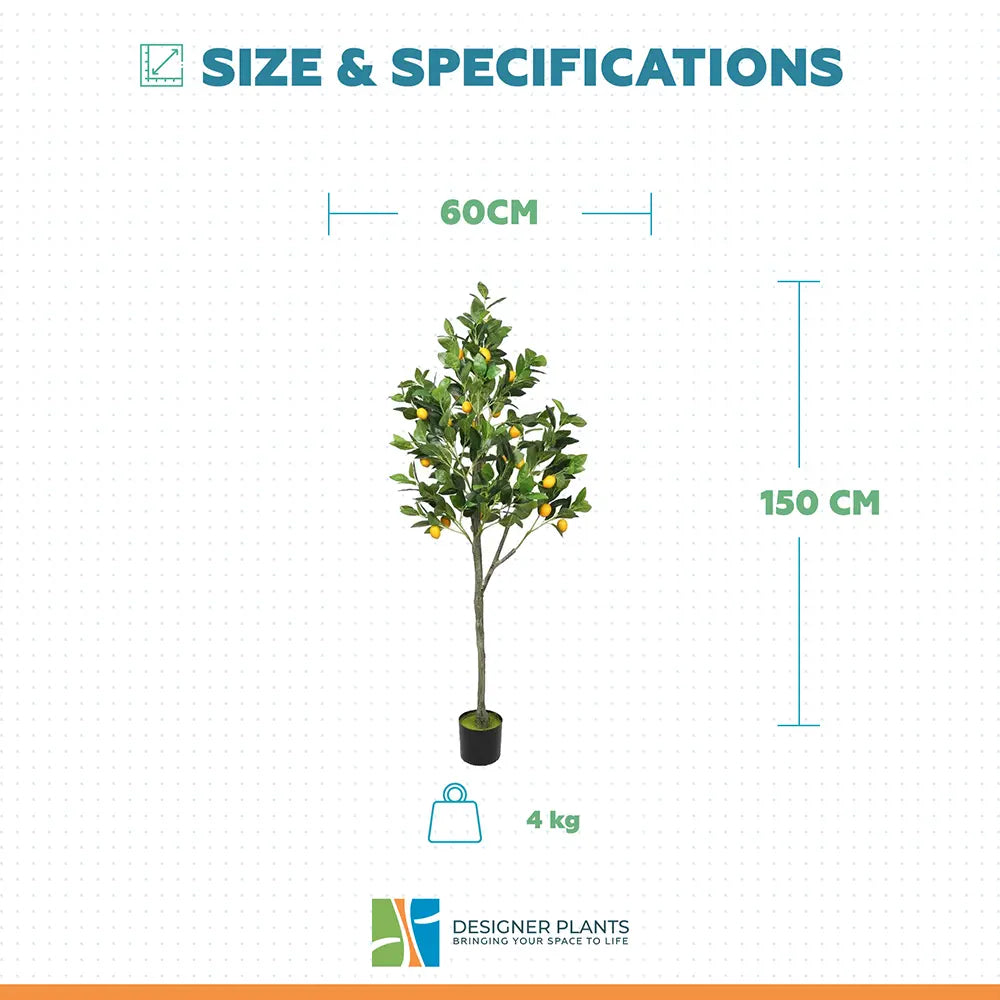 Artificial Lemon Tree (Potted) with Lemons 150cm