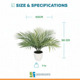 Premium Artificial Areca Palm Tree 50cm UV Resistant