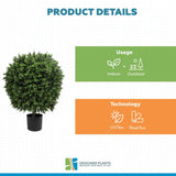 Artificial Topiary Shrub (Hedyotis) UV Resistant 80CM
