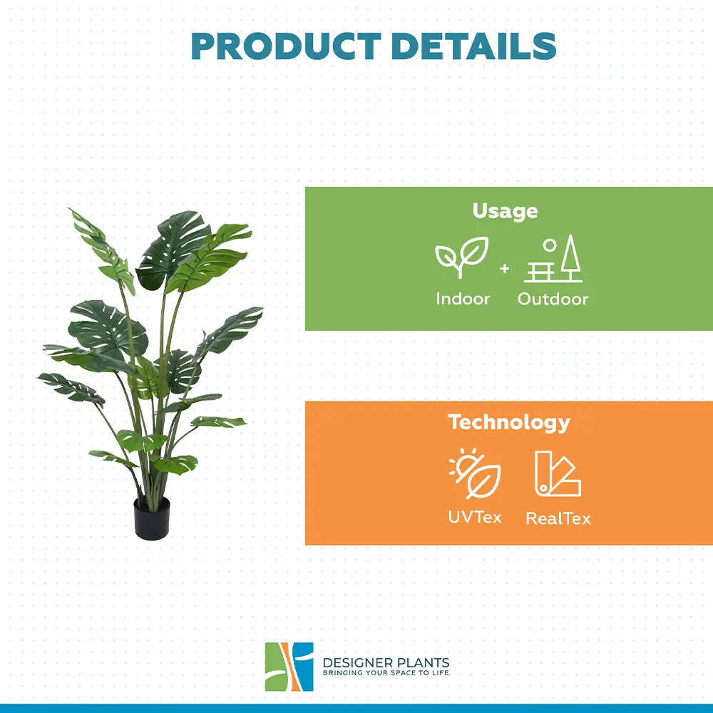 Premium Artificial Potted Monstera Tree 150cm