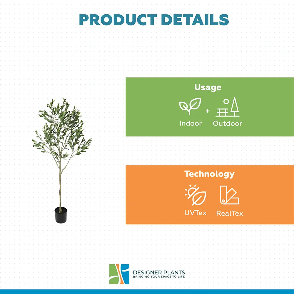 Nearly Natural Artificial Olive Tree UV Resistant 150cm