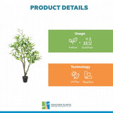 Potted Artificial Eucalyptus Tree (White Box Eucalyptus Albens) 110cm