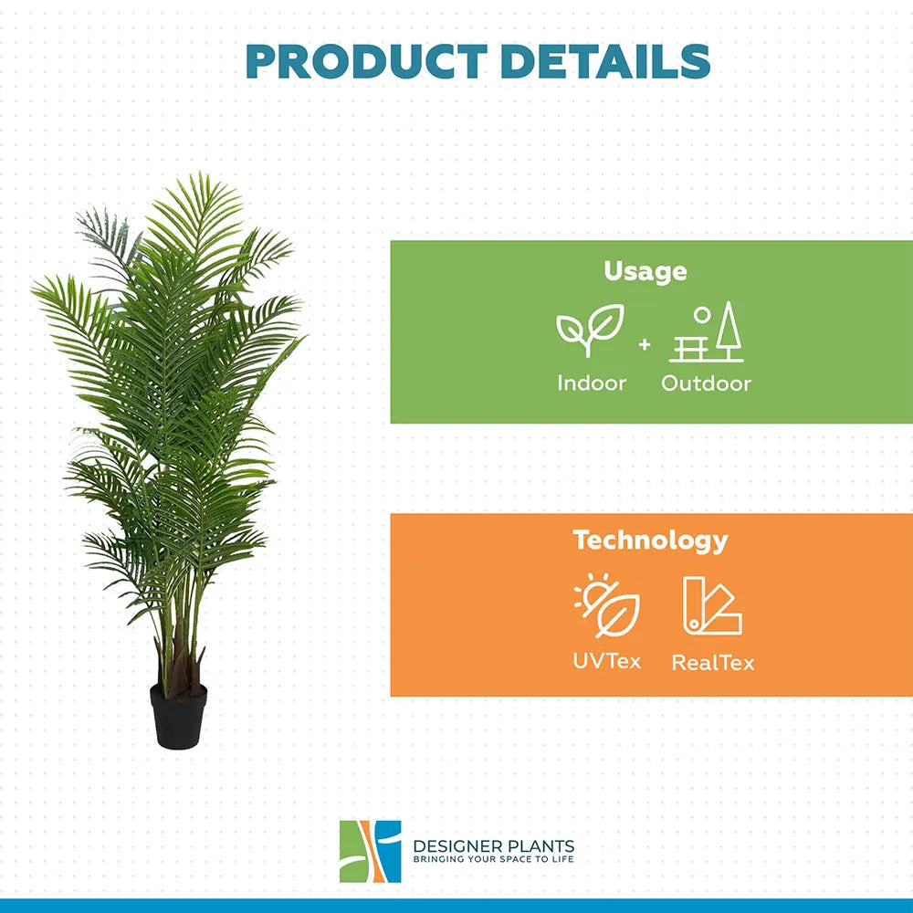 Premium Artificial Areca Palm Tree Real Touch 160cm