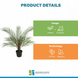 Luxury Small Artificial Areca Palm Plant 80cm