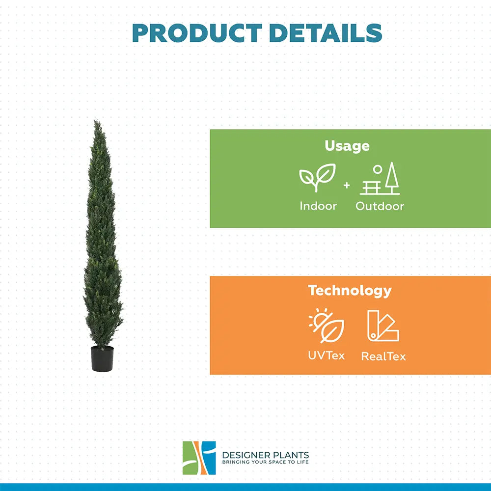Artificial Cypress Pine Tree UV Resistant  2.1M