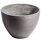 Polished Grey Planter Bowl 30cm - Designer Plants