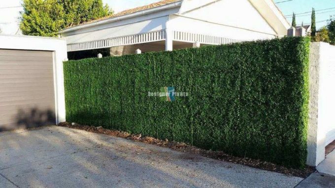 Fence With Artificial Plants3