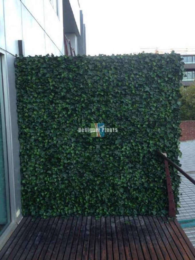 Fence With Artificial Plants
