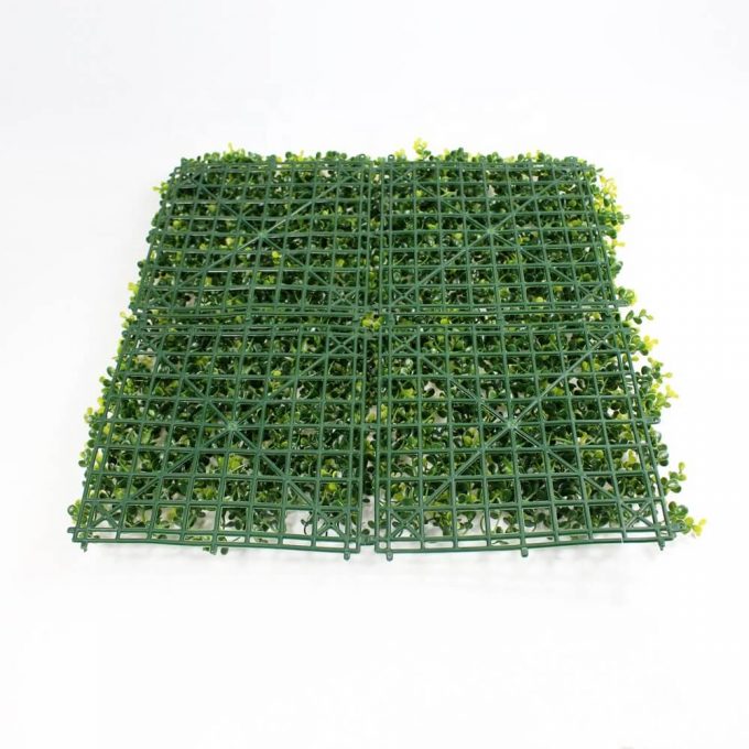 Artificial fake yellow buxus hedge panel