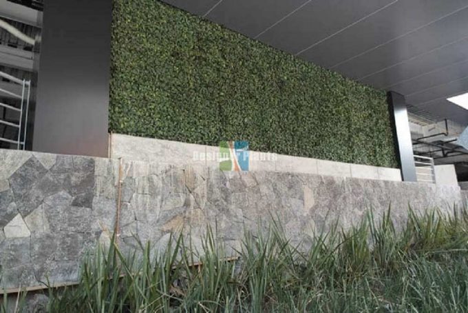 Wall With Artificial Plants2
