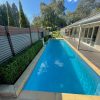 Artificial Boxwood Hedge Around Pool
