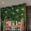 retail shop with tropical fern vertical garden panel