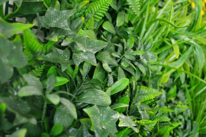 Artificial Plant-Green Tropics Vertical Garden / Green Wall UV Resistant closeup2