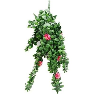 ARTIFICIAL PINK HANGING ROSE BUSH