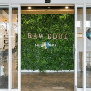 Storefront green vertical garden