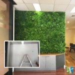 Artificial vertical garden wall white oasis - Designer Plants