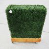 Boxwood Hedge (fake / artificial) on a timber planter