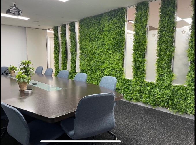 Artificial Green Wall Panel Installed into a Sydney office