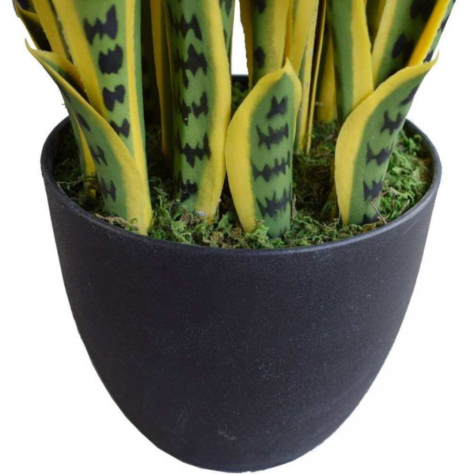 Artificial (faux) Mother in Law Tongue / Yellow Tongue - Pot