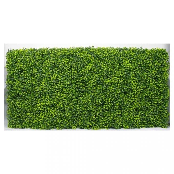 Artificial Plant-Mixed Boxwood Hedge UV Resistant 100cm Long x 50cm High