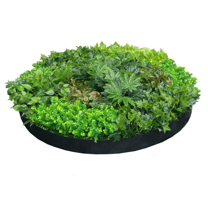 Mixed Ivy and Philodendron 150cm Fern Black Disk