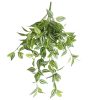 fake plants Mixed White and Green Hanging Philodendron Bush 80cm