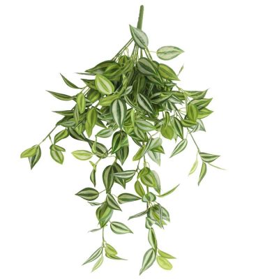 fake plants Mixed White and Green Hanging Philodendron Bush 80cm