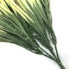 Faux artificial green and yellow grass stem UV