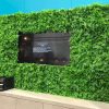 mixed fern green wall and hedge panels