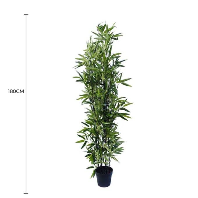 Artificial Bamboo Plant Black Bamboo 180cm Real Touch Leaves