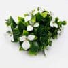 Artificial Flowering Plant Stem with White Flowers for a Green Wall