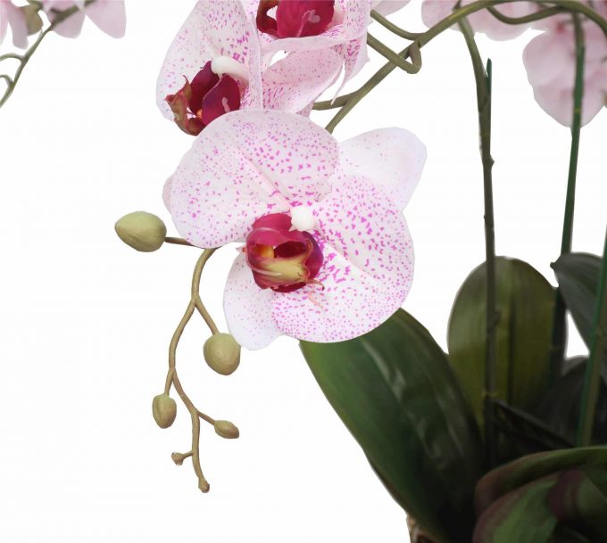 artificial orchid - potted faux pink orchid